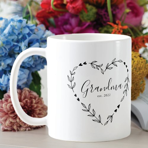 Grandma Year Est  Coffee Mug