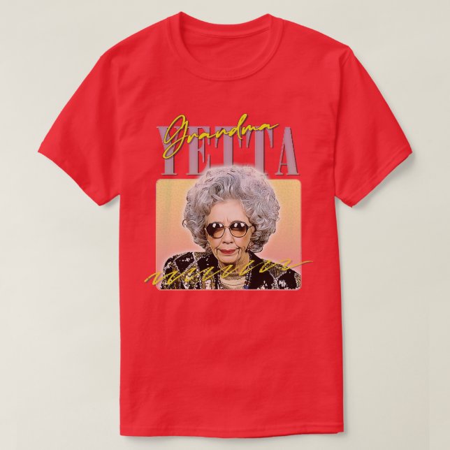 Grandma Yetta 90s Style Aesthetic Fan Art Design T-Shirt (Design Front)