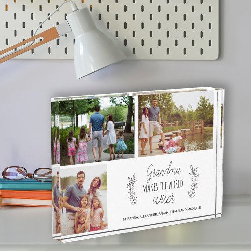 Grandma your photo collage grandparents day gift