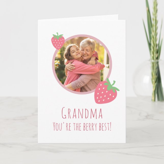 Grandma You're the Berry Best Card (Front)