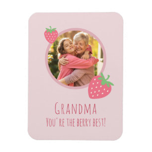 Grandma You're the Berry Best Photo Magnet