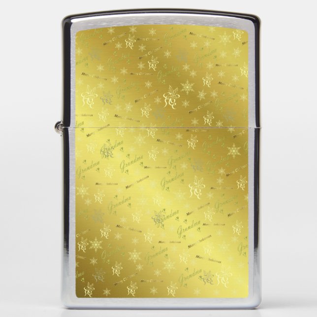 grandma zippo merry christmas lighter (Front)