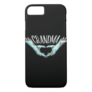 Grandma Zombie Hand Heart Halloween Costume Family iPhone 8/7 Case