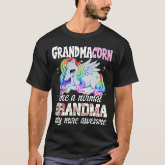 Grandmacorn  Cute Unicorn Lover Mother Day Grandma T-Shirt
