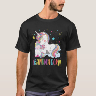 Grandmacorn Unicorn Costume Grandma Mom Mother's D T-Shirt