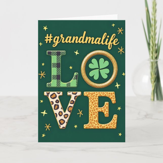 Grandmalife Love Graphic Art Card (Front)