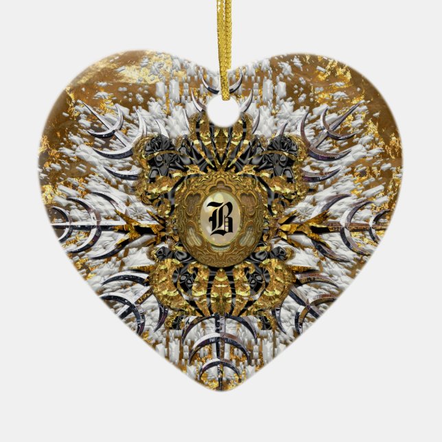 Grandmarch Monogram Ceramic Ornament (Front)