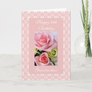 Grandma's 89th birthday - rose card