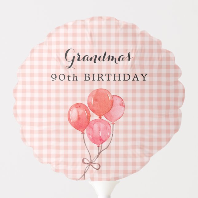 Grandma's 90th Birthday Balloon (Front)