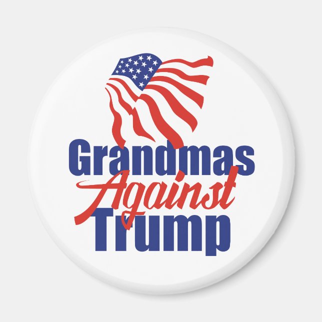 Grandmas Against Trump Political Magnet (Front)