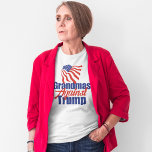 Grandmas Against Trump Political T-Shirt<br><div class="desc">Grandmothers against Donald Trump unite with this Anti Trump grandma t-shirt that features the American flag in red,  white,  and blue for the 2024 election.</div>