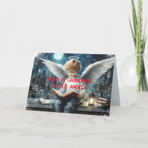GRANDMA'S ANGEL GRANDSON BIRTHDAY CARD