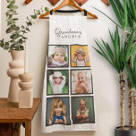 Grandma's Angels Custom Six Photo Template Apron<br><div class="desc">A fun personalized photo apron for Grandma, Nona, Gigi, Auntie or any name, this design has a photo template for six of your favorite photos. Since the photo templates are square, Instagram style or other square photos work best. Simply replace the sample photos with your chosen photos. You can use...</div>