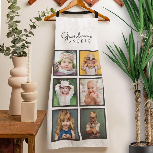 Grandmas Angels Custom Six Photo Template Apron