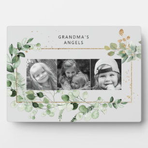 Grandma's Angels Eucalyptus Foliage 3 Photo Plaque