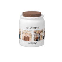 Grandma's Angels Multi-Photo Collage Candy Jar