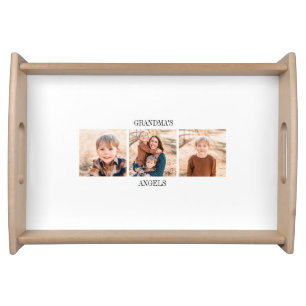 Grandma's Angels Multi-Photo Collage Serving Tray