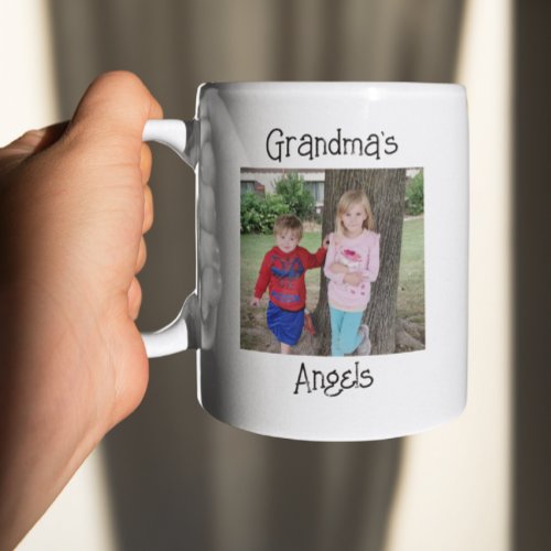 Grandmas Angels Personalized  Coffee Mug