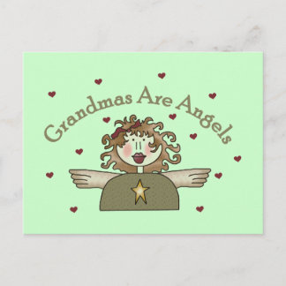Grandmas Are Angels T-shirts and Gifts Postcard