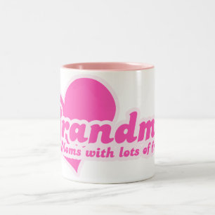 Grandmas are Moms with Lots of Frosting Two-Tone Coffee Mug