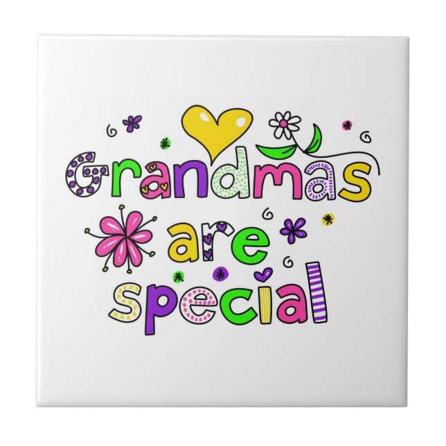 Grandmas Are Special Tile (Front)