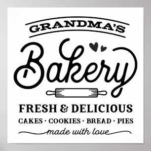 Grandma's Bakery Sign