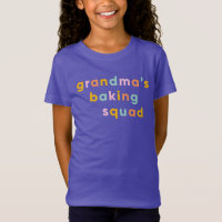 Grandma's Baking Squad Colorful Typography