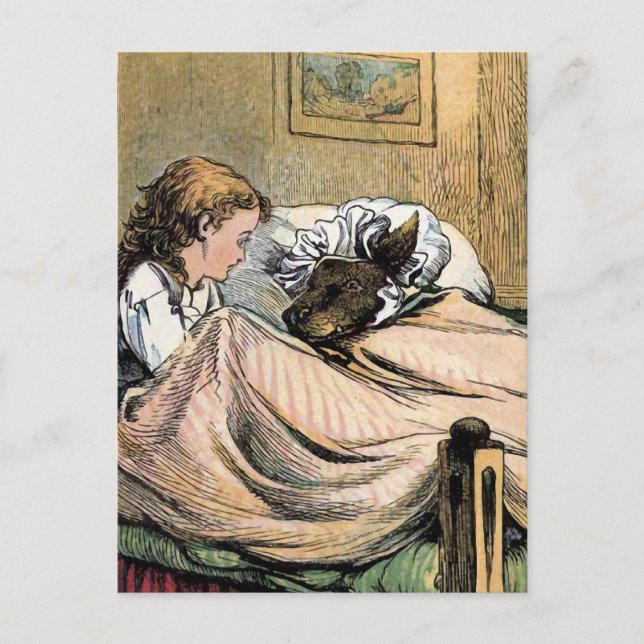 Grandma's Big Teeth Postcard (Front)