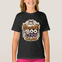 Grandma's Boo Crew Cute Halloween Ghost Retro