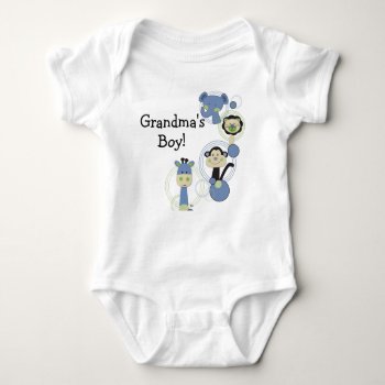 Grandma's Boy Baby Shirt by mybabybundles at Zazzle