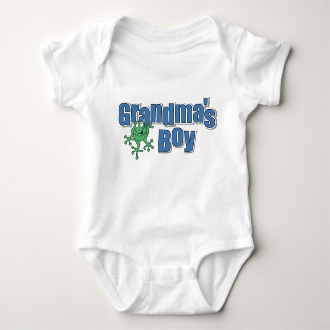 Grandma's Boy T-Shirt Baby Bodysuit (Front)