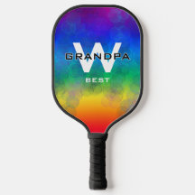 Grandma's Bubbles Paddle Rainbow Monogramed