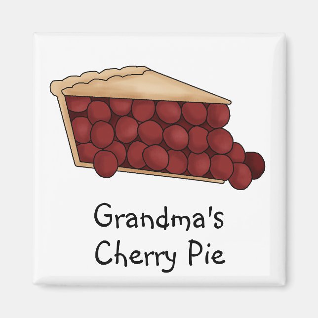 Grandma's Cherry Pie Magnet (Front)