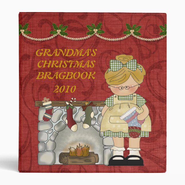 Grandma's Christmas Brag Book binder (Front)