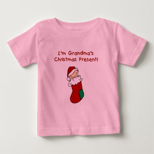 Grandma's Christmas Present Tshirts and Gifts (Front)