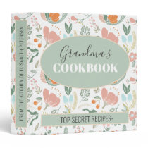 Grandmas cookbook floral retro pattern recipes 3 ring binder Grandmas cookbook floral retro pattern recipes 3 ring binder