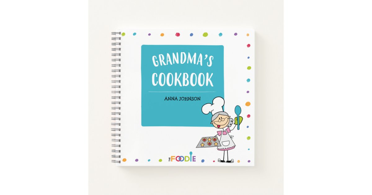 Custom Recipe Book Grandma Recipe Book Personalized Blank Recipe