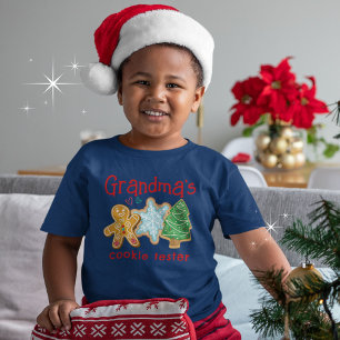 Grandma's Cookie Tester Funny Christmas Cookie T-Shirt