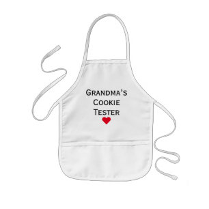 Grandma's Cookie Tester Grandkids Kids' Apron