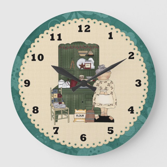 Grandma's Country Kitchen Clock (Front)
