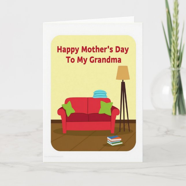 Grandmas Cozy Mothers Day Card (Front)