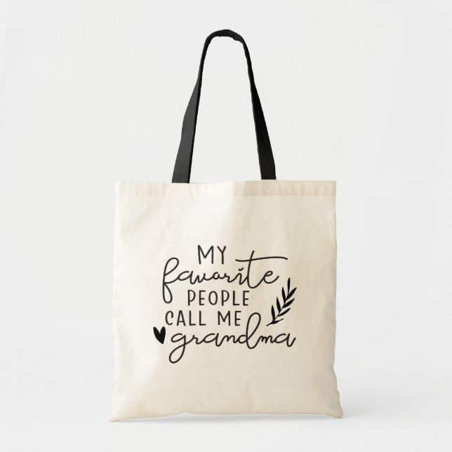 Grandma's cute tote bag (Front)