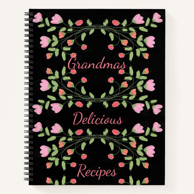 Grandmas Delicious Recipe Notebook (Front)