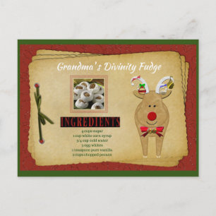 Grandma's Divinity Fudge RECIPE CARD