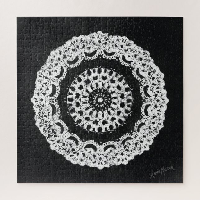 Grandma's Doily Jigsaw Puzzle (Vertical)