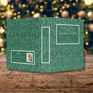 Grandma's Family Favorite Recipe Cookbook Photo 3 Ring Binder
