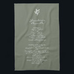 Grandma's Family Recipe Keepsake Custom Text Kitchen Towel<br><div class="desc">Add you own text to create a keepsake that can be handed down for generations.</div>