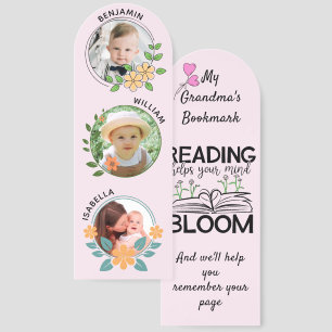 Grandma's Favorite 3 Photo Grandchildren Bookmarks