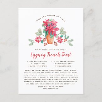 Grandma's Favorite Christmas Recipe Holiday Postcard
