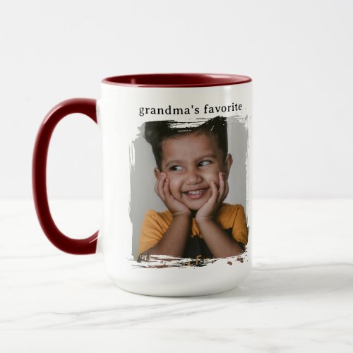 Grandmas Favorite Custom Photo Mug